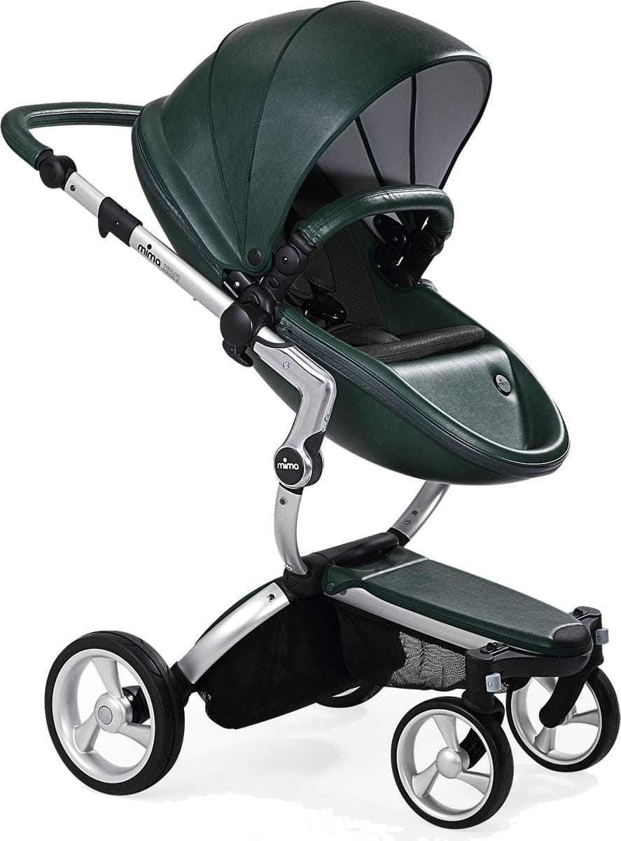 Mima Xari Complete Stroller, Silver - British Green / Black - A112-01-SBGB