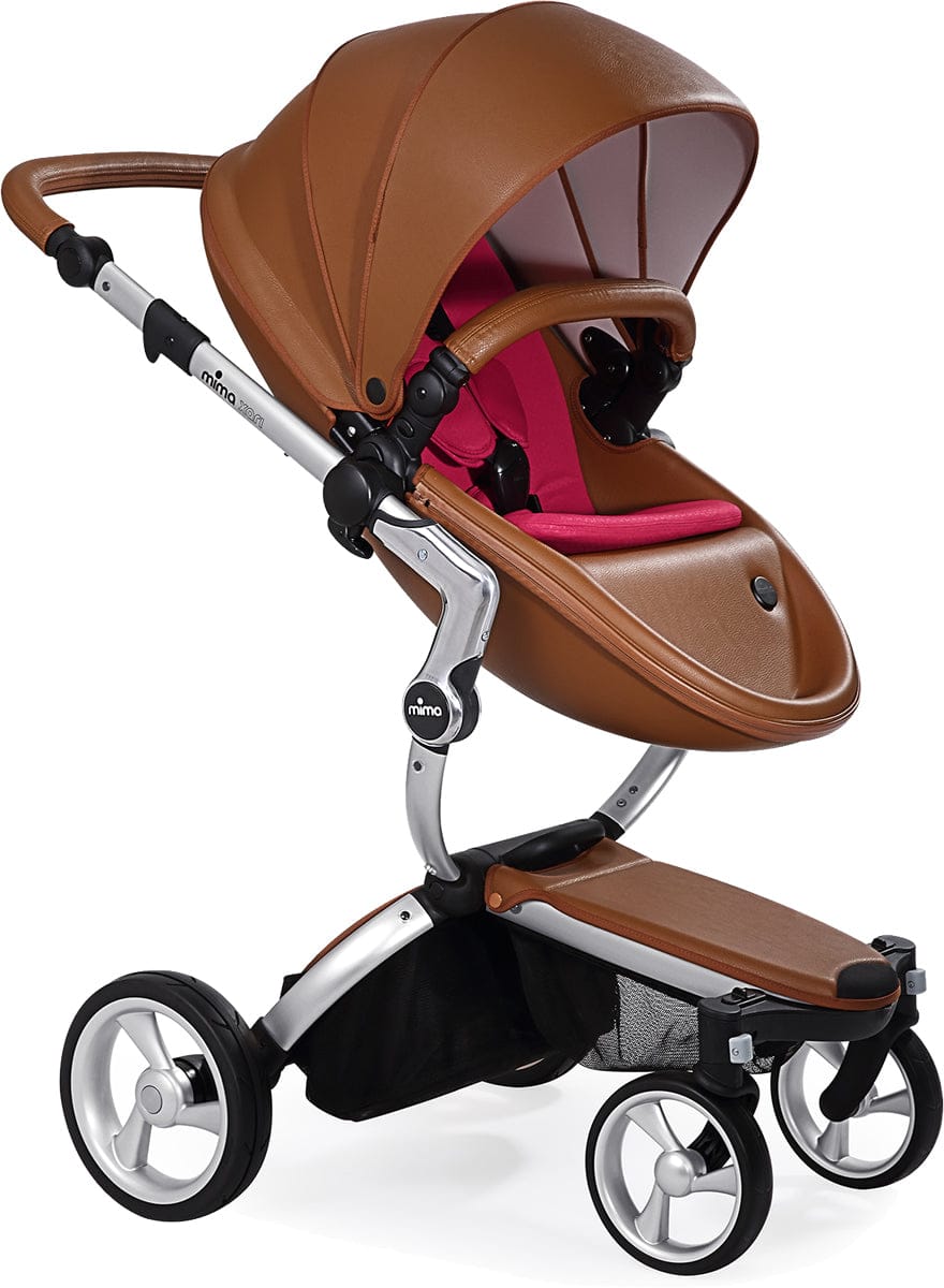 Mima Xari Complete Stroller, Silver - Camel / Magenta - A112-01-SCM