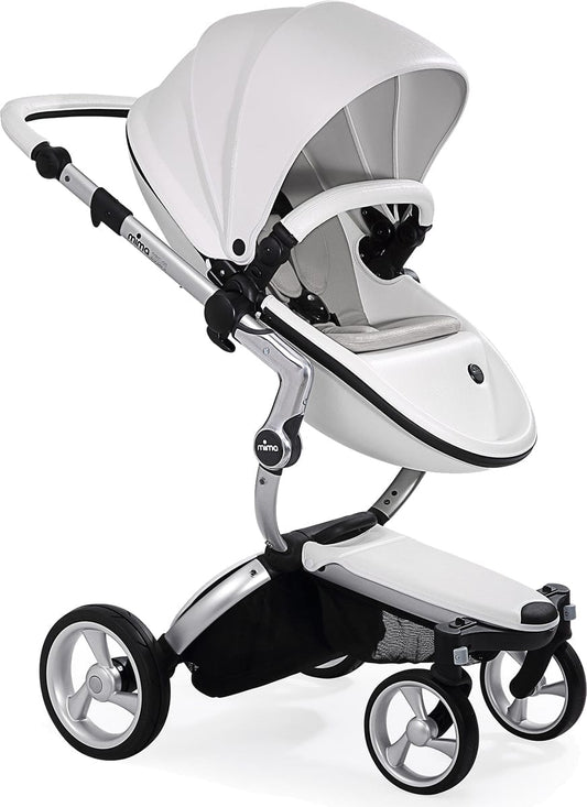 Mima Xari Complete Stroller, Silver - Snow White / Stone White - A112-01-SSWSW