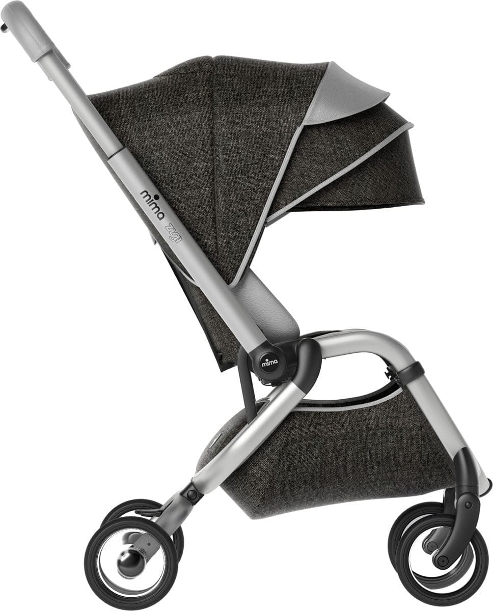 Mima Zigi Stroller + Bassinet - Charcoal - A301201-A301201-01