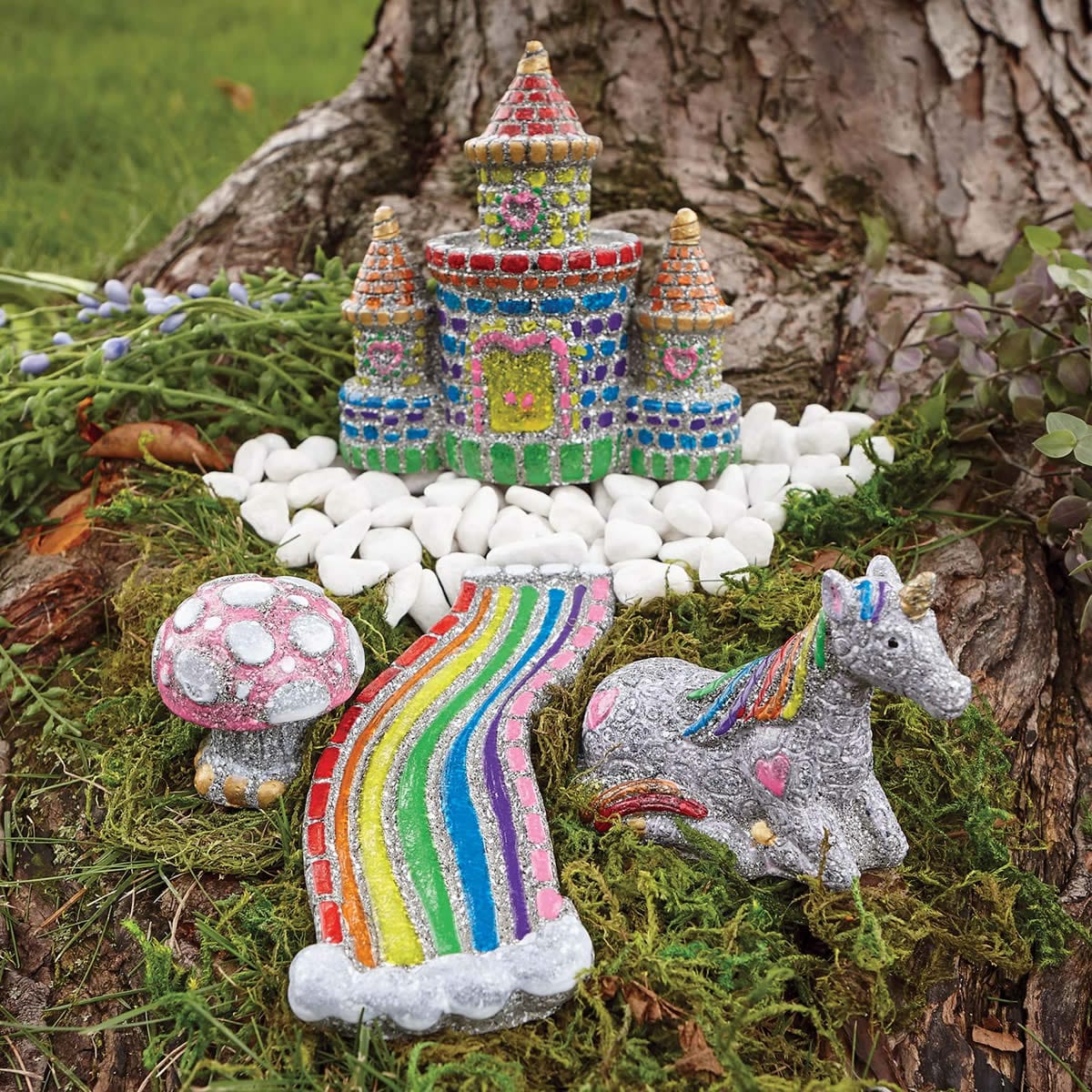 MindWare Paint Your Own Stone: Unicorn Garden - WS-13843381