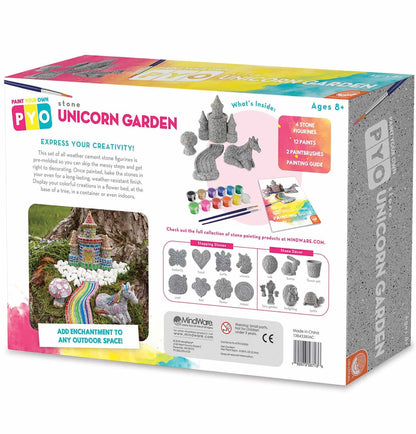 MindWare Paint Your Own Stone: Unicorn Garden - WS-13843381