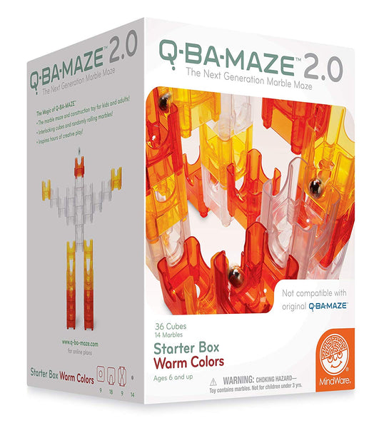 MindWare q-ba-maze暖かい色 MindWare Q-BA-MAZE 2.0: Starter Box - Warm Colors – Albee Baby