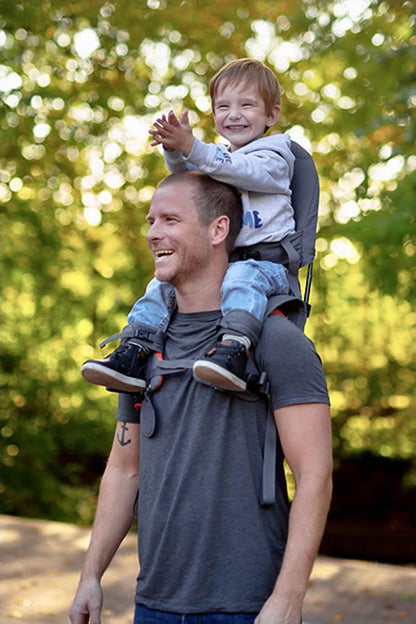 MiniMeis G4 Baby & Child Shoulder Carrier - Grey/Orange - MMG4GREY-ORANGE