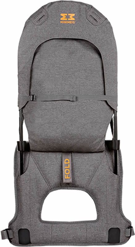 MiniMeis G4 Baby & Child Shoulder Carrier - Grey/Orange - MMG4GREY-ORANGE