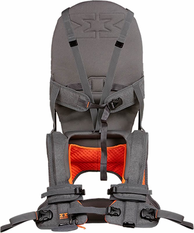 MiniMeis G4 Baby & Child Shoulder Carrier - Grey/Orange - MMG4GREY-ORANGE