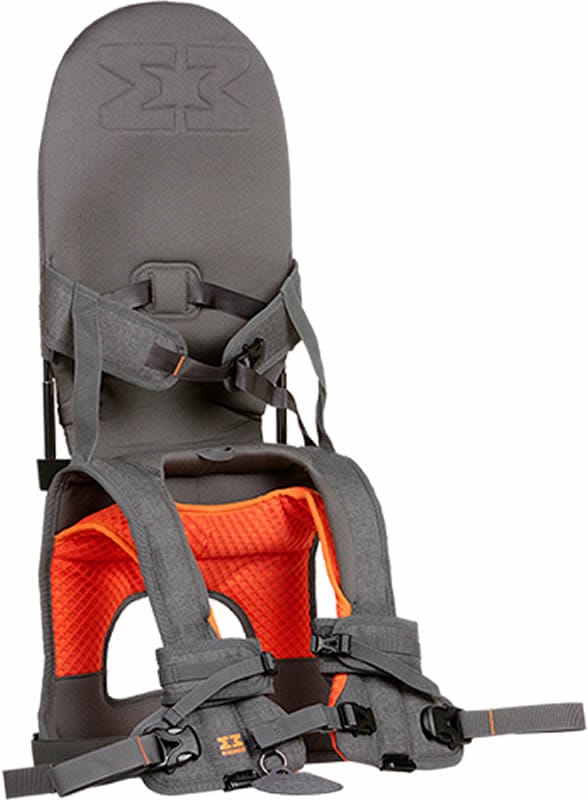 MiniMeis G4 Baby & Child Shoulder Carrier - Grey/Orange - MMG4GREY-ORANGE