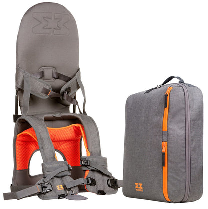 MiniMeis G4 Backpack - Grey/Orange - MMRSGrey-Melange