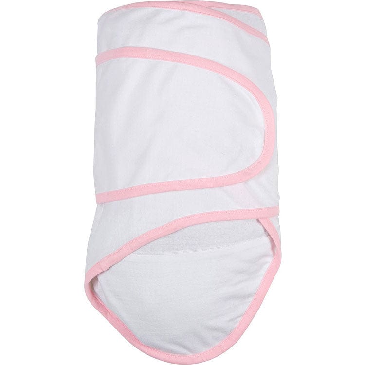 Miracle Blanket Swaddle - White with Pink - 6.89077E+11