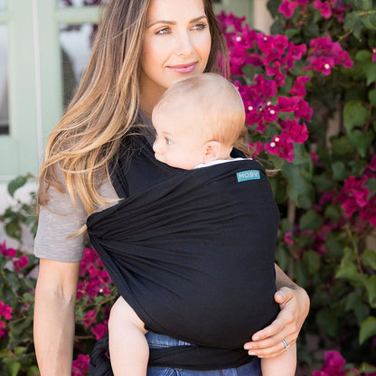 Moby Classic Cotton Wrap Baby Carrier - Black - MCL-BLACK-04