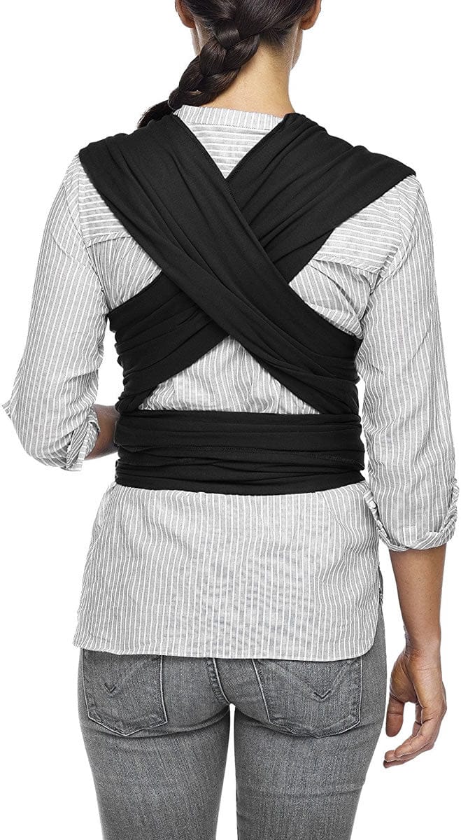 Moby Classic Cotton Wrap Baby Carrier - Black - MCL-BLACK-04
