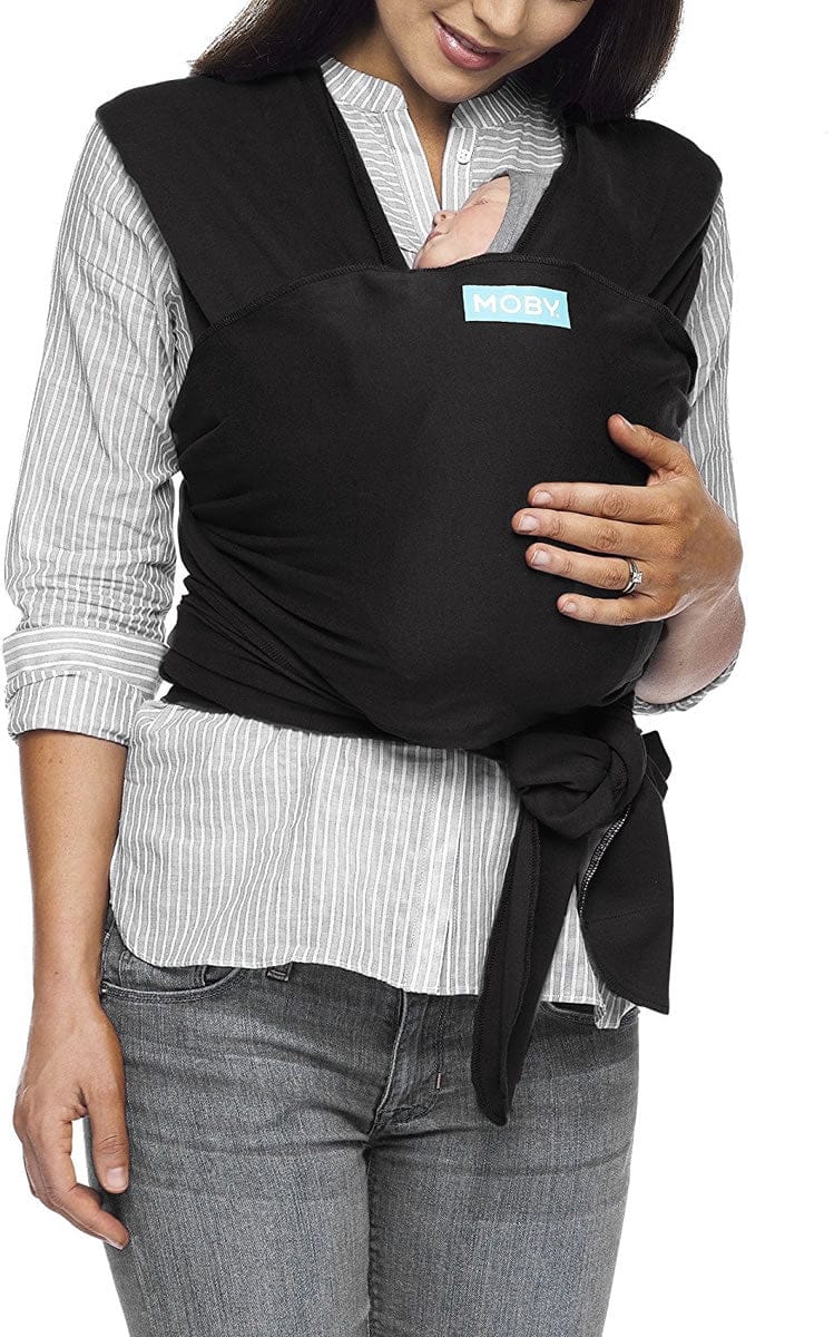 Moby Classic Cotton Wrap Baby Carrier - Black - MCL-BLACK-04