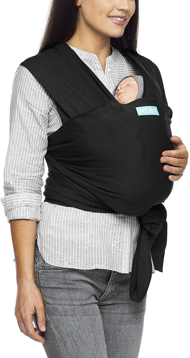 Moby Classic Cotton Wrap Baby Carrier - Black - MCL-BLACK-04