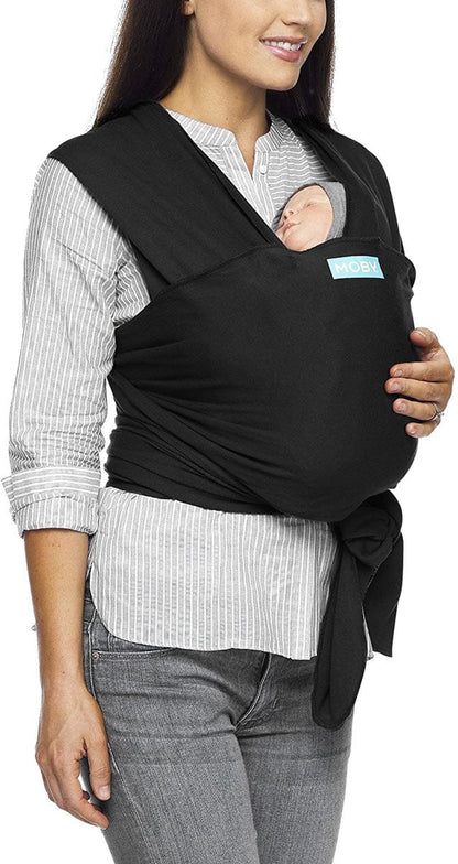 Moby Classic Cotton Wrap Baby Carrier - Black - MCL-BLACK-04