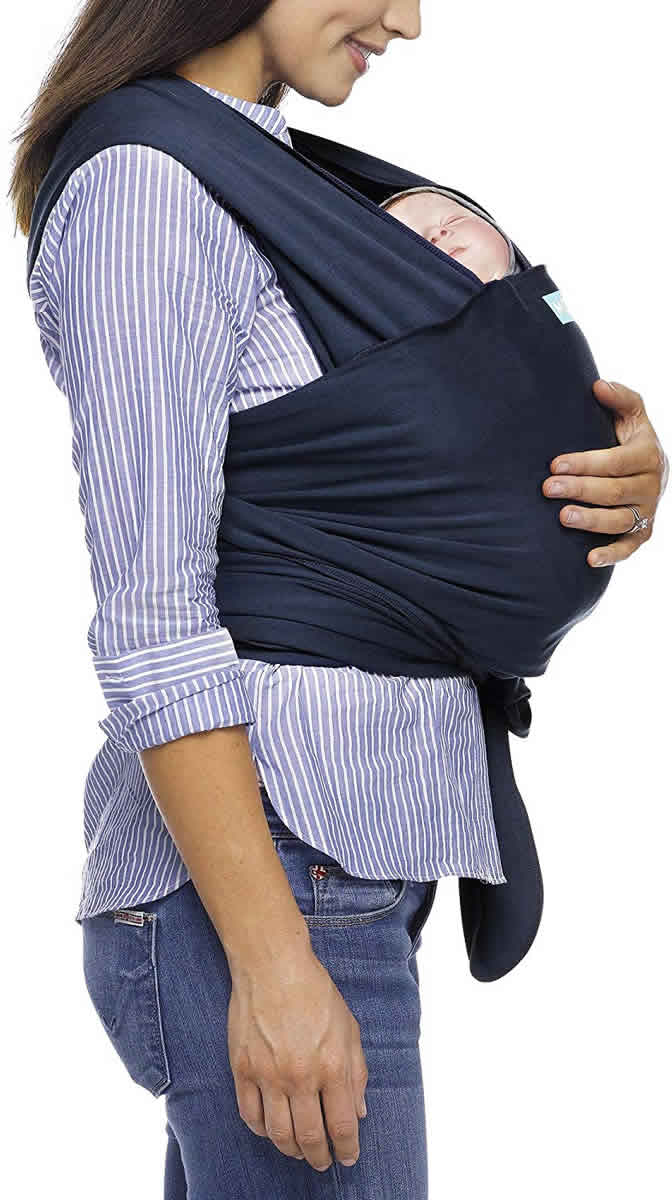 Moby Classic Cotton Wrap Baby Carrier - Midnight - MCL-MIDNIG-04
