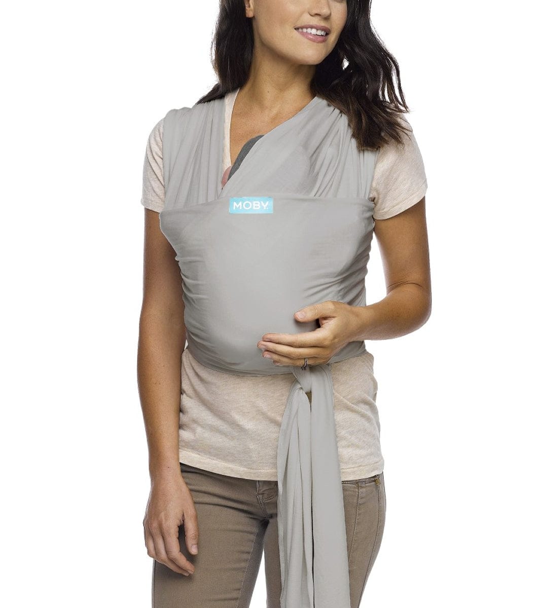 Moby Classic Cotton Wrap Baby Carrier - Stone Grey - MCL-STONEGREY-04