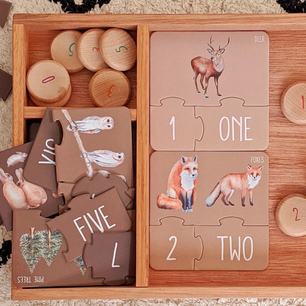 Modern Monty Counting Puzzle - Woodland - CPZ002