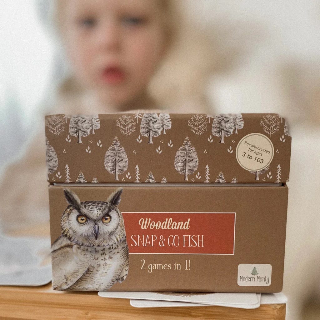 Modern Monty Snap & Go Fish - Woodland (2 Card Games in 1) - SGF006