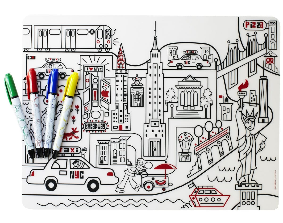 Modern-Twist Mark-Mat + 4 Markers - New York