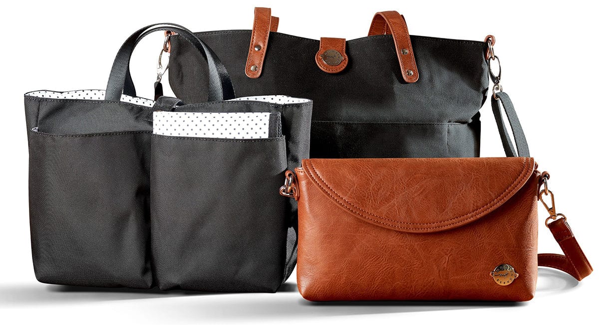 Momkindness CarryAll Tote Trio - Black - CA1001BK