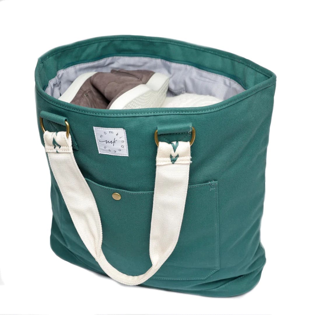 Momkindness Day & Away Canvas Tote - Juniper - D&ATOTEJP