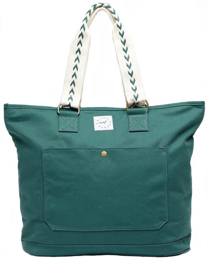 Momkindness Day & Away Canvas Tote - Juniper - D&ATOTEJP