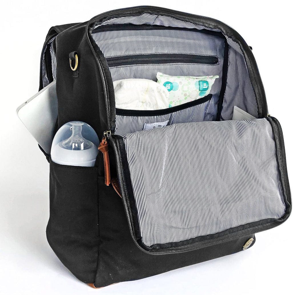 Momkindness Duo Backpack - Black - BP304BK