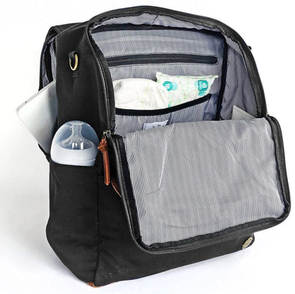 Momkindness Duo Backpack - Black - BP304BK
