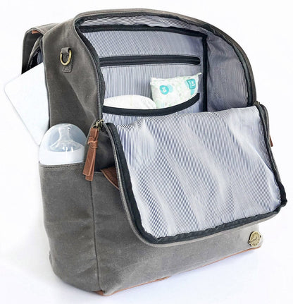 Momkindness Duo Backpack - Grey - BP301GY