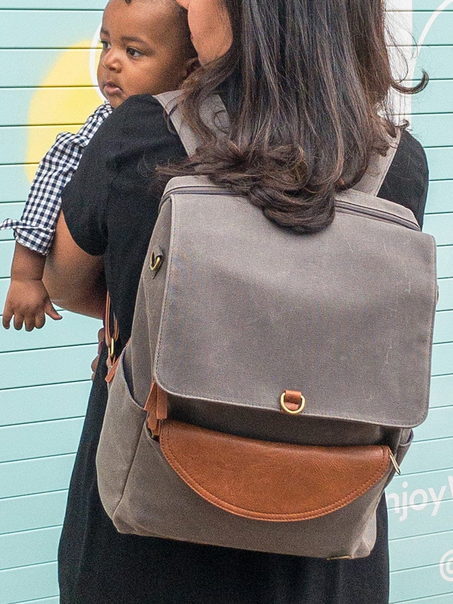 Momkindness Duo Backpack - Grey - BP301GY