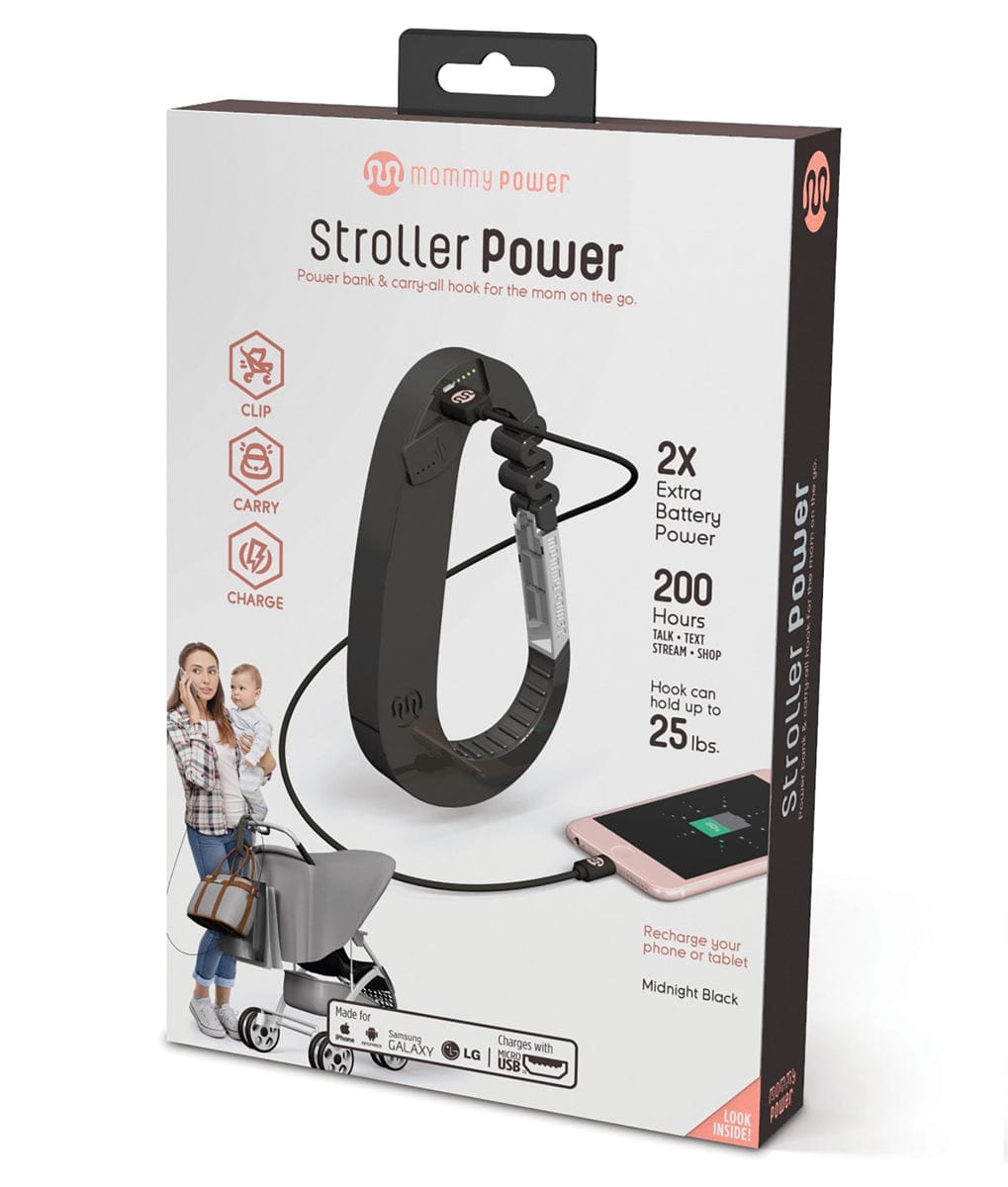 Mommy Power Stroller Hook - Black - MP-SP-BLK