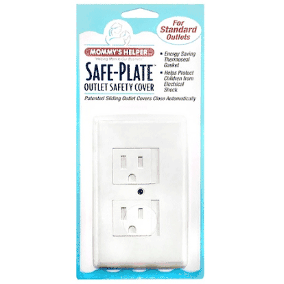Mommy's Helper Safe Plate Standard Outlet Cover in White - 0790A