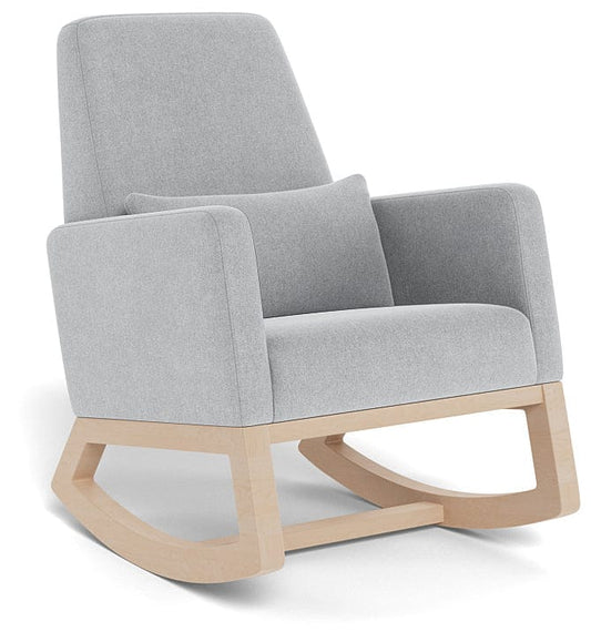 Monte Design Joya Rocker - Clear Maple Base / Nordic Grey Fabric - QUICK SHIP - JOYA-MAP-NORDGRY-QS