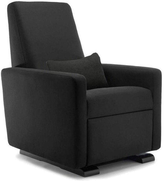 Monte Design Motorized Grano Glider Recliner - Espresso Wood Glide Base / Black Performance Microfiber Fabric - GRANO-EWG-BPM