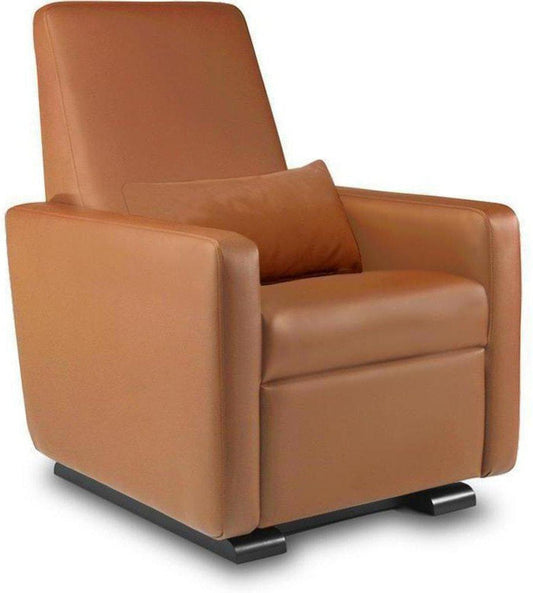 Monte Design Motorized Grano Glider Recliner - Espresso Wood Glide Base / Tan Enviroleather Fabric - GRANO-EWG-TAN