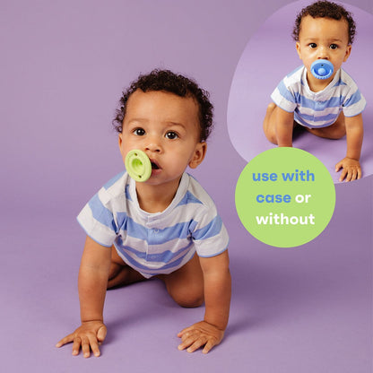 morepeas Flip & Store Pacifier - Grape - 860008562371