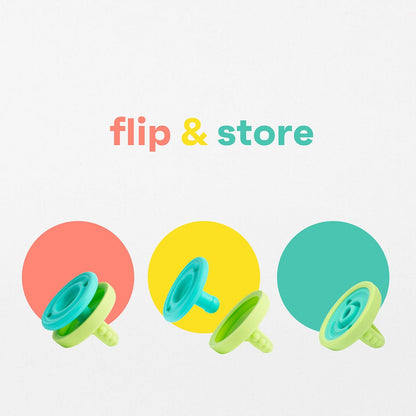 morepeas Flip & Store Pacifier - Grape - 860008562371