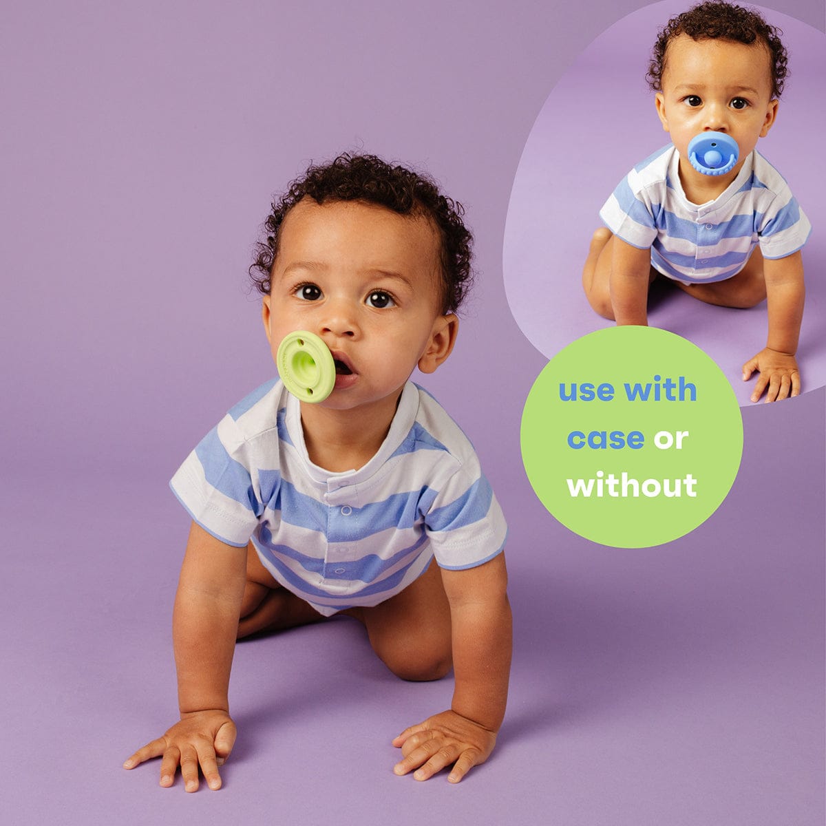 morepeas Flip & Store Pacifier - Sweet Pea - 860008562357