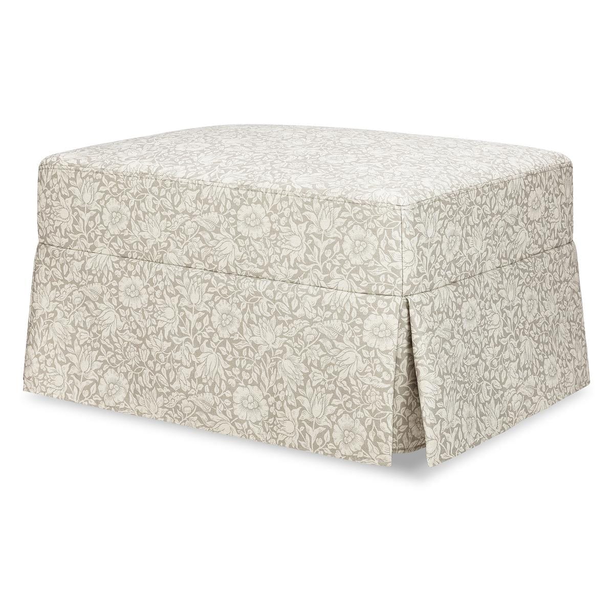 Morris & Co. x Namesake Crawford Gliding Ottoman - Mallow in Ash - M21785MA