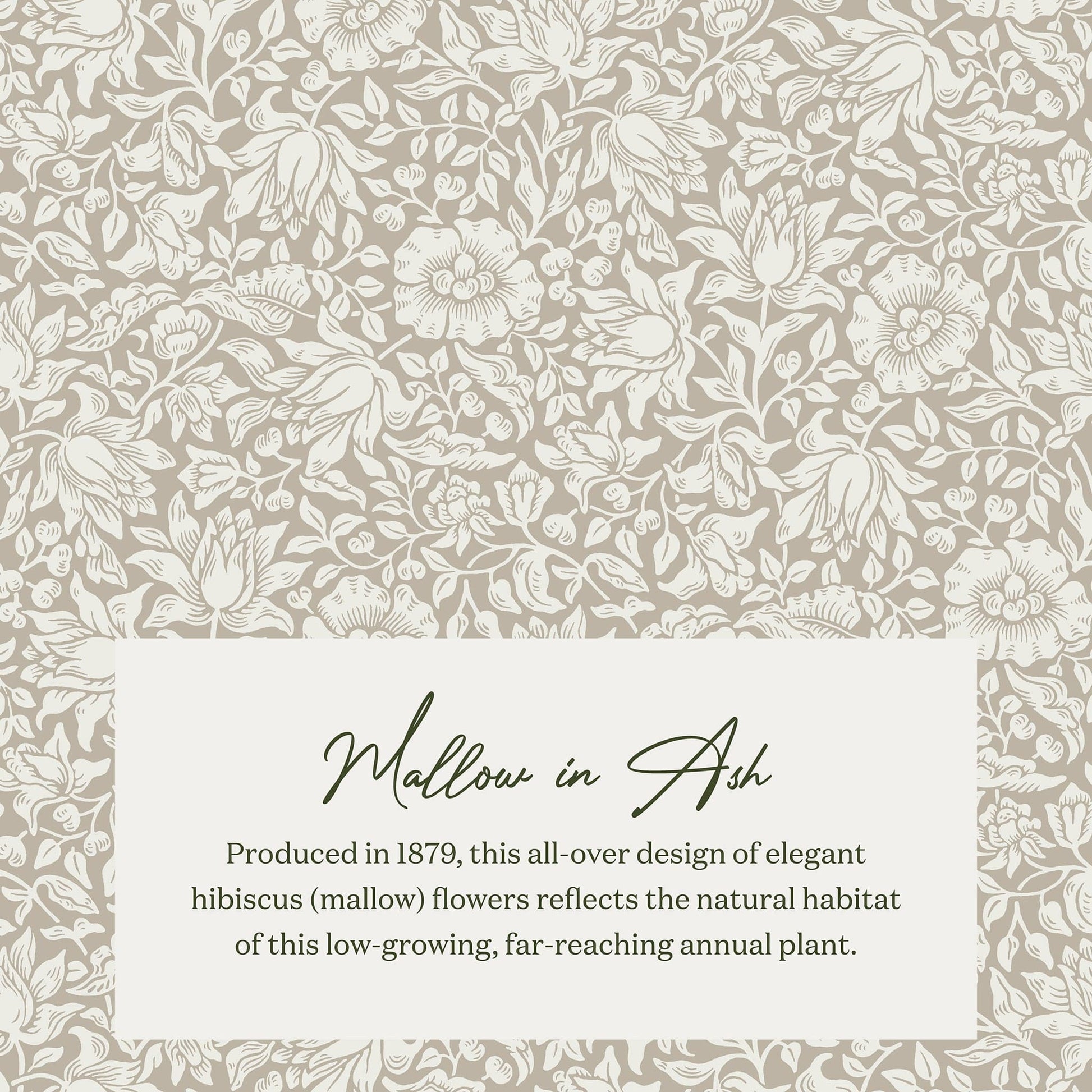 Morris & Co. x Namesake Crawford Gliding Ottoman - Mallow in Ash - M21785MA