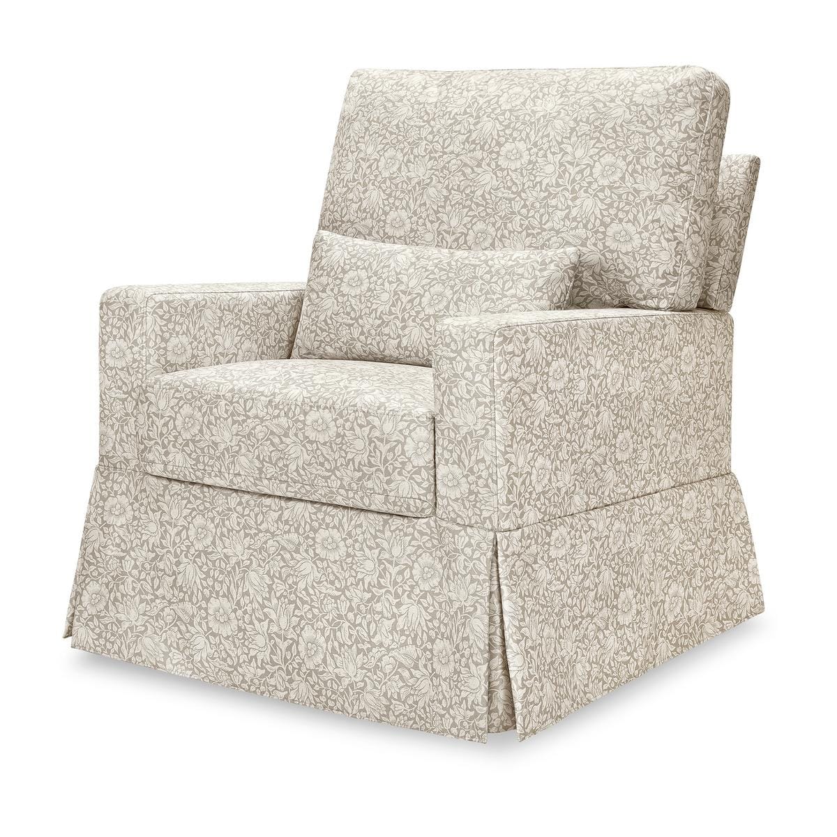 Morris & Co. x Namesake Crawford Pillowback Comfort Swivel Glider - Mallow in Ash - M21787MA