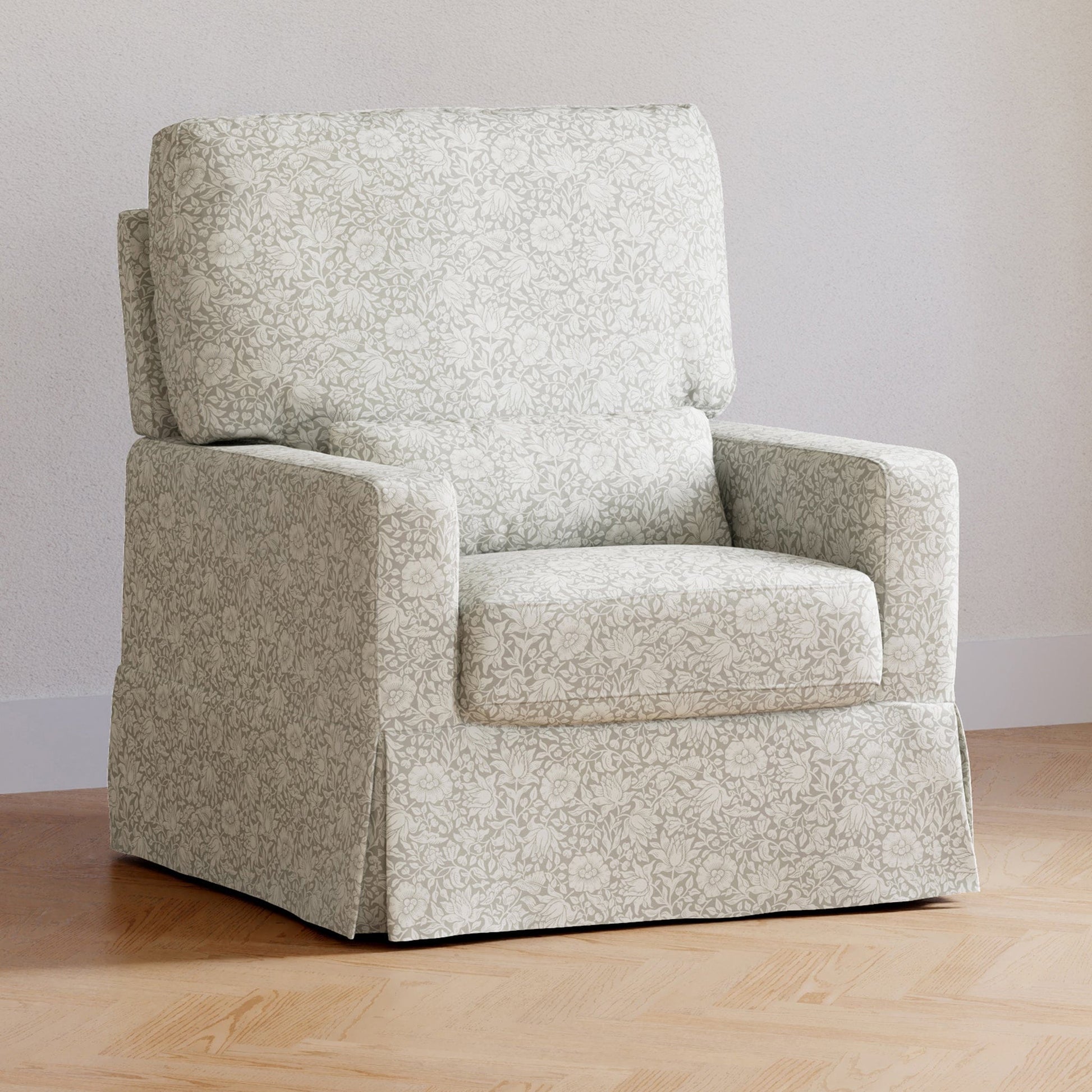 Morris & Co. x Namesake Crawford Pillowback Comfort Swivel Glider - Mallow in Ash - M21787MA