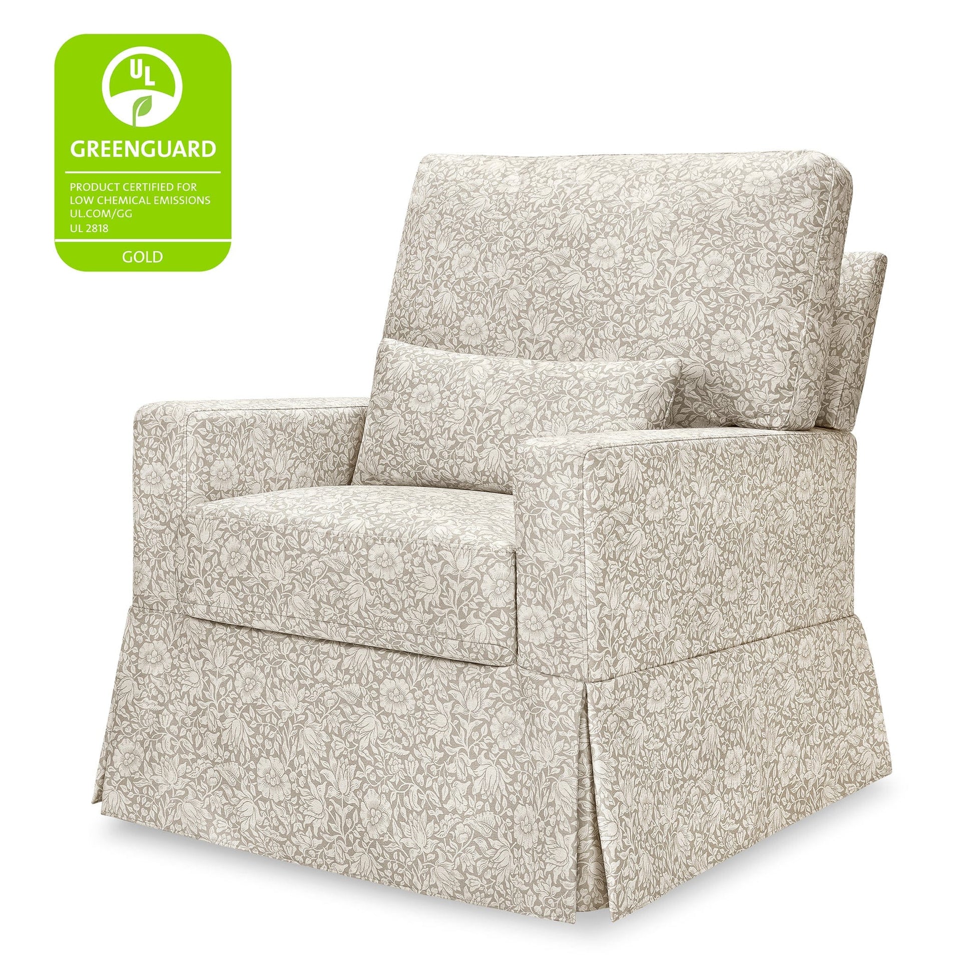Morris & Co. x Namesake Crawford Pillowback Comfort Swivel Glider - Mallow in Ash - M21787MA