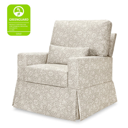 Morris & Co. x Namesake Crawford Pillowback Comfort Swivel Glider - Mallow in Ash - M21787MA