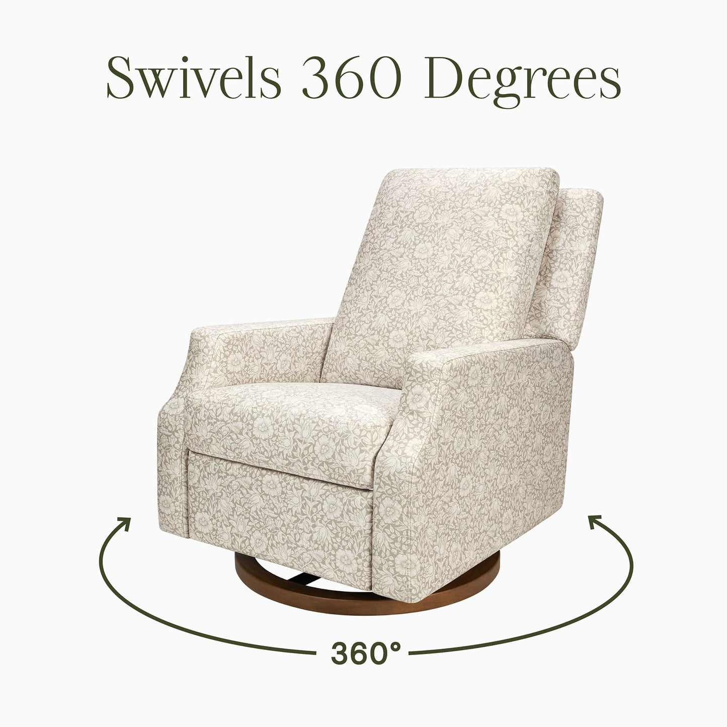 Morris & Co. x Namesake Crewe Swivel Glider Recliner - Mallow in Ash - M22287MADB