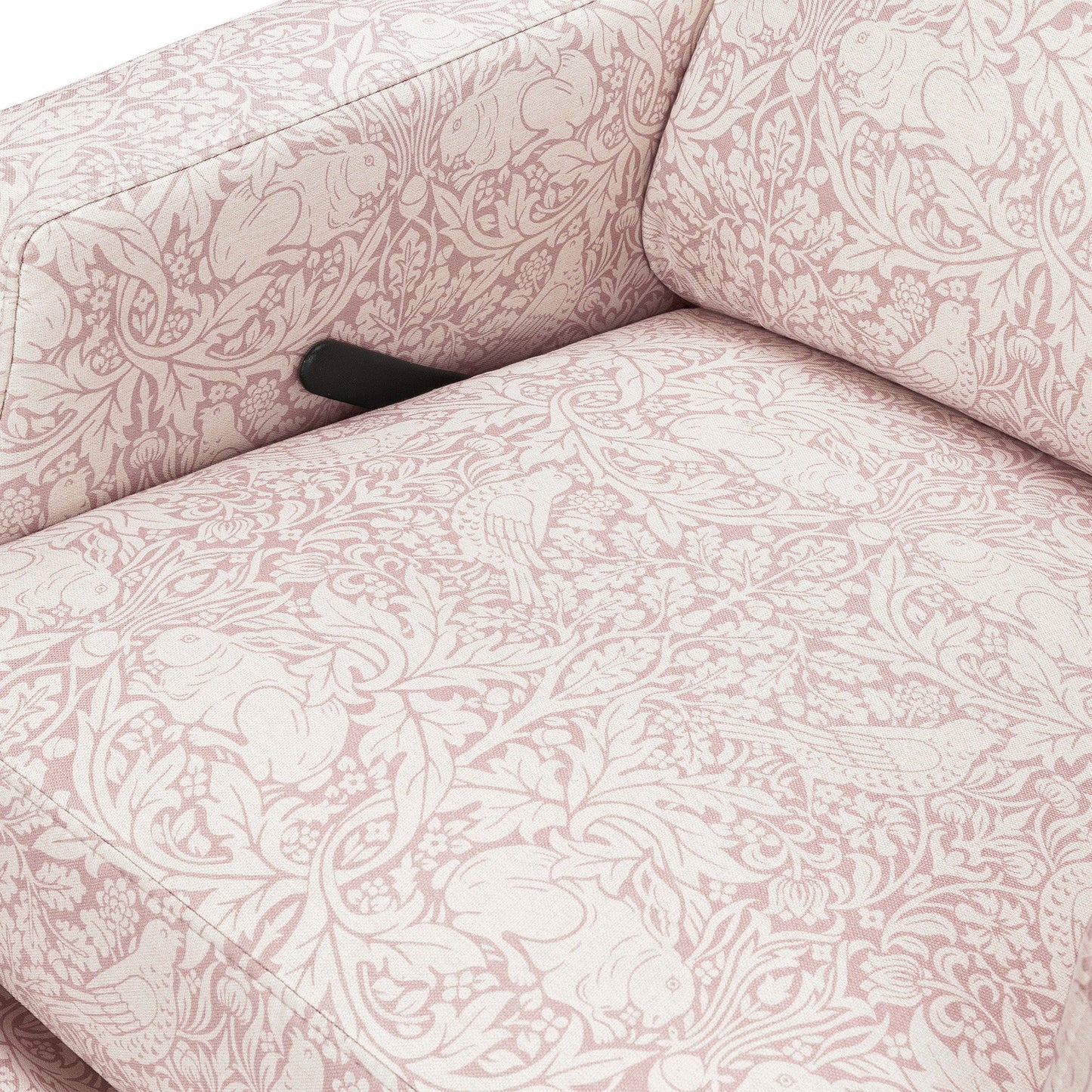 Morris & Co. x Namesake Crewe Swivel Glider Recliner - Pure Brer Rabbit in Rose - M22287PBRRDB
