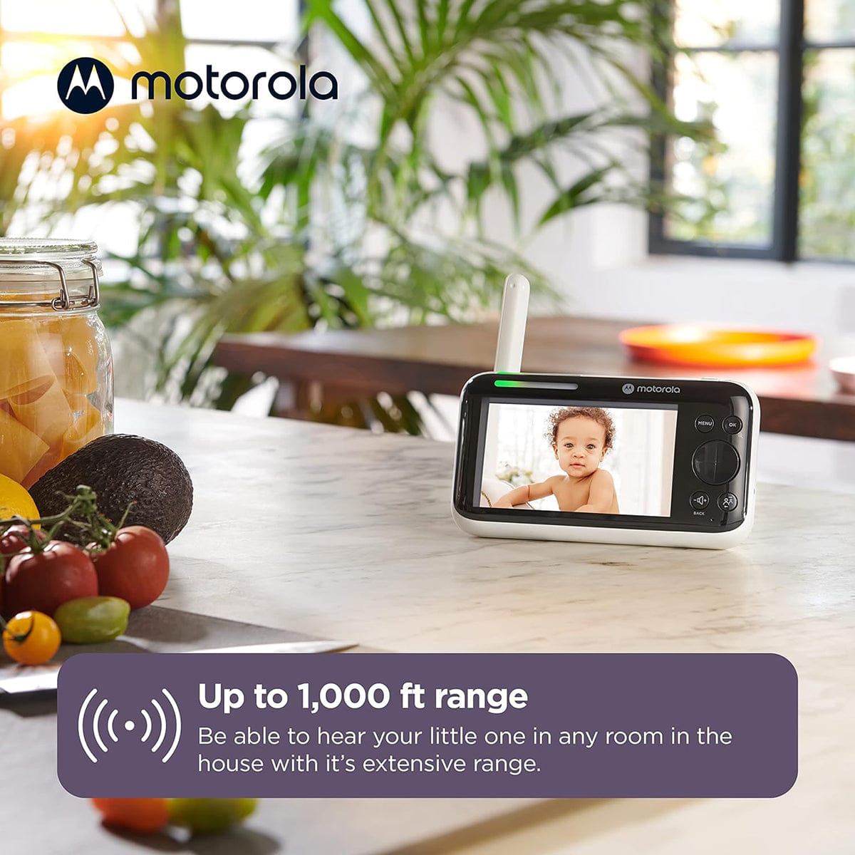 Motorola PIP1510 Connect 5" Wi-Fi Motorized Video Baby Monitor - PIP1510-CONNECT