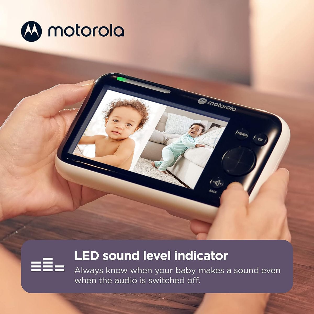 Motorola PIP1510 Connect 5" Wi-Fi Motorized Video Baby Monitor - 2 Camera Pack - PIP1510-2-CONNECT