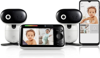 Motorola PIP1510 Connect 5" Wi-Fi Motorized Video Baby Monitor - 2 Camera Pack - PIP1510-2-CONNECT