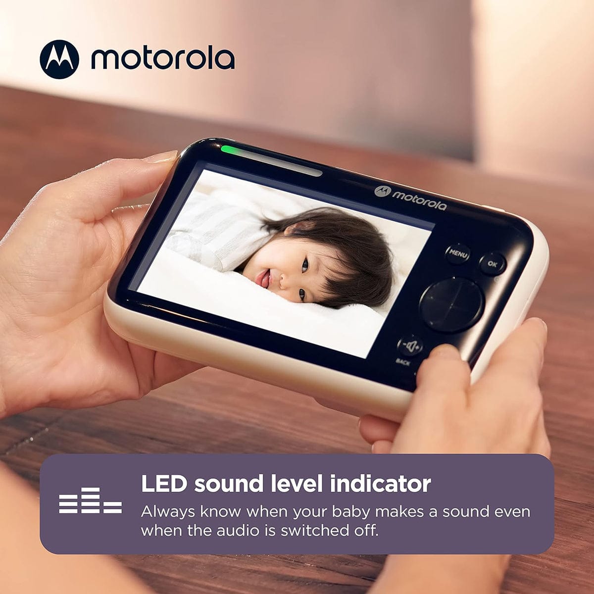 Motorola PIP1610 HD 5" Wi-Fi HD Motorized Video Baby Monitor - PIP1610-HD